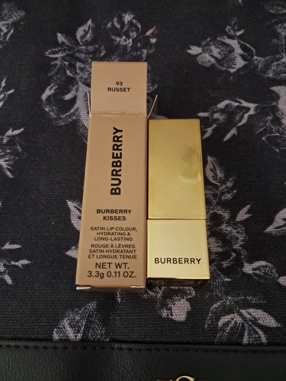 Burberry Russet Satin Lipstick - Gold Case